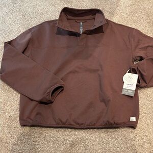 Vuori 1/4 Snap LS Fleece Top NWT Sz S